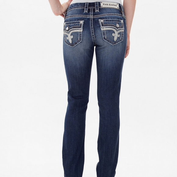 rock revival straight jeans